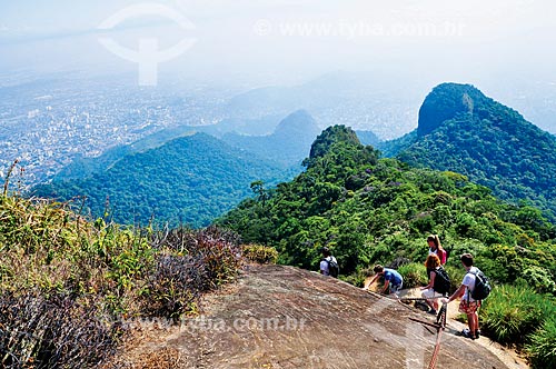  Trilha de acesso ao Pico da Tijuca no Parque Nacional da Tijuca  - Rio de Janeiro - Rio de Janeiro (RJ) - Brasil