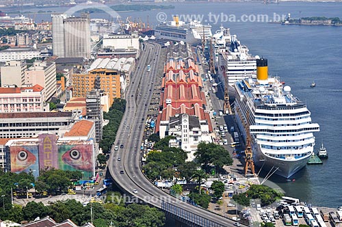  Vista geral do Elevado da Perimetral  - Rio de Janeiro - Rio de Janeiro (RJ) - Brasil