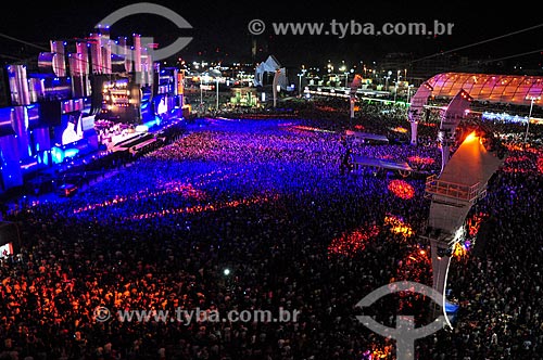  Vista de cima do Palco Mundo no Rock in Rio  - Rio de Janeiro - Rio de Janeiro (RJ) - Brasil