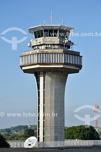  Detalhe da torre de controle do Aeroporto Internacional Antônio Carlos Jobim  - Rio de Janeiro - Rio de Janeiro (RJ) - Brasil