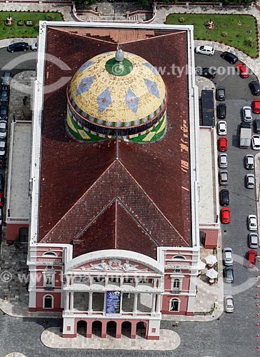  Vista de cima do Teatro Amazonas (1896)  - Manaus - Amazonas (AM) - Brasil