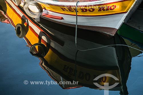  Reflexo de barco no píer do Quadrado da Urca  - Rio de Janeiro - Rio de Janeiro (RJ) - Brasil
