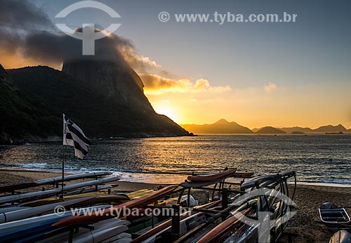  Nascer do sol na Praia Vermelha  - Rio de Janeiro - Rio de Janeiro (RJ) - Brasil