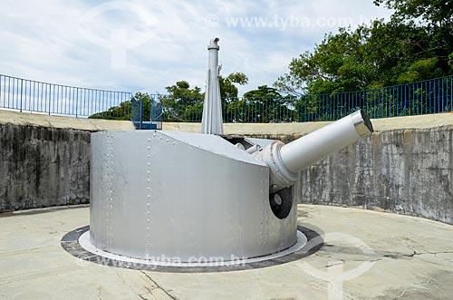  Canhão no Forte Duque de Caxias - também conhecido como Forte do Leme - na Área de Proteção Ambiental do Morro do Leme  - Rio de Janeiro - Rio de Janeiro (RJ) - Brasil