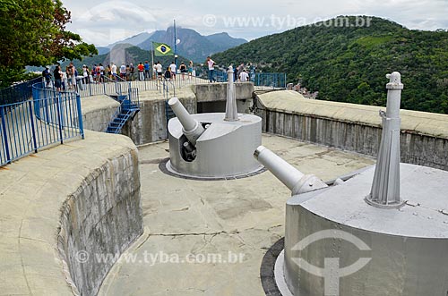  Canhões no Forte Duque de Caxias - também conhecido como Forte do Leme - na Área de Proteção Ambiental do Morro do Leme  - Rio de Janeiro - Rio de Janeiro (RJ) - Brasil