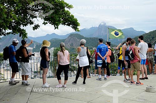  Turistas no mirante do Forte Duque de Caxias - também conhecido como Forte do Leme  - Rio de Janeiro - Rio de Janeiro (RJ) - Brasil