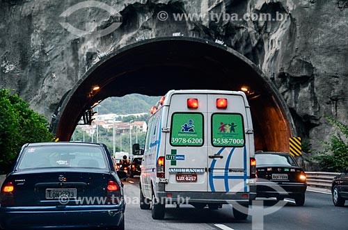  Tráfego no Túnel Engenheiro Enaldo Cravo Peixoto - Linha Amarela  - Rio de Janeiro - Rio de Janeiro (RJ) - Brasil