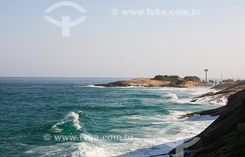  Vista da Praia do Diabo a partir do antigo Forte de Copacabana (1914-1987), atual Museu Histórico do Exército  - Rio de Janeiro - Rio de Janeiro (RJ) - Brasil