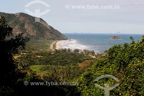  Praia de Grumari vista da Estrada Velha de Grumari  - Rio de Janeiro - Rio de Janeiro (RJ) - Brasil