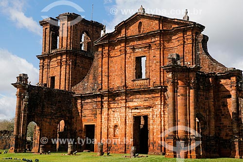  Ruínas da Igreja de São Miguel das Missões - Sítio Arqueológico de São Miguel Arcanjo  - São Miguel das Missões - Rio Grande do Sul (RS) - Brasil
