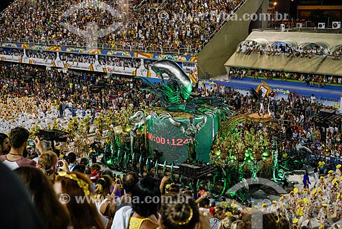  Desfile do Grêmio Recreativo Escola de Samba Unidos da Tijuca - Carro alegórico - Enredo 2015 - Um conto marcado no tempo: o olhar suíço de Clóvis Bornay  - Rio de Janeiro - Rio de Janeiro (RJ) - Brasil