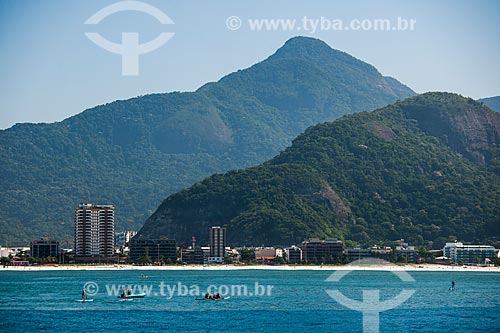  Vista da orla da Barra da Tijuca a partir das Ilhas Tijucas  - Rio de Janeiro - Rio de Janeiro (RJ) - Brasil