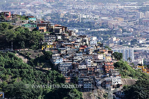  Vista da Morro dos Prazeres a partir do Mirante Dona Marta  - Rio de Janeiro - Rio de Janeiro (RJ) - Brasil