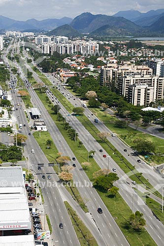  Vista de cima da Avenida das Américas  - Rio de Janeiro - Rio de Janeiro (RJ) - Brasil