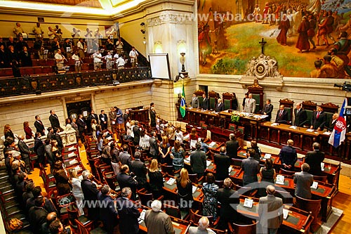  Interior do plenário da Assembléia Legislativa do Estado do Rio de Janeiro (ALERJ)  - Rio de Janeiro - Rio de Janeiro (RJ) - Brasil