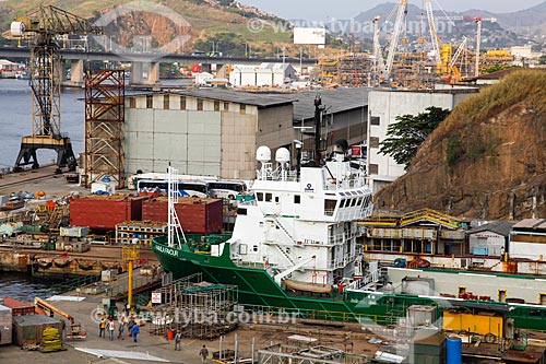  Navio no Estaleiro Mauá  - Niterói - Rio de Janeiro (RJ) - Brasil