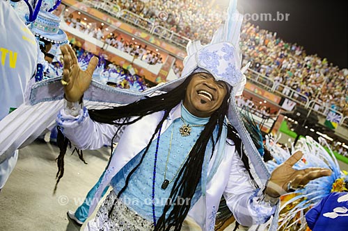  Cantor Carlinhos Brown durante o desfile do Grêmio Recreativo Escola de Samba Portela  - Rio de Janeiro - Rio de Janeiro (RJ) - Brasil