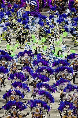  Desfile do Grêmio Recreativo Escola de Samba Portela - Foliões - Enredo 2015 - ImagináRIO: 450 janeiros de uma cidade surreal  - Rio de Janeiro - Rio de Janeiro (RJ) - Brasil