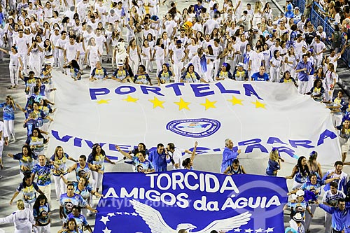  Desfile do Grêmio Recreativo Escola de Samba Portela - Foliões - Enredo 2015 - ImagináRIO: 450 janeiros de uma cidade surreal  - Rio de Janeiro - Rio de Janeiro (RJ) - Brasil