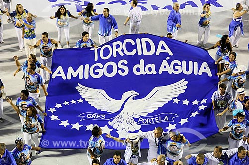  Desfile do Grêmio Recreativo Escola de Samba Portela - Foliões - Enredo 2015 - ImagináRIO: 450 janeiros de uma cidade surreal  - Rio de Janeiro - Rio de Janeiro (RJ) - Brasil