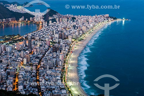  Vista dos bairros do Leblon e Ipanema a partir do Morro Dois Irmãos  - Rio de Janeiro - Rio de Janeiro (RJ) - Brasil