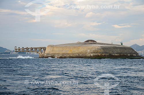  Forte Tamandaré da Laje (1555) na Baía de Guanabara  - Rio de Janeiro - Rio de Janeiro (RJ) - Brasil