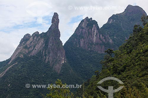  Vista do Pico do Dedo de Deus no Parque Nacional da Serra dos Órgãos  - Teresópolis - Rio de Janeiro (RJ) - Brasil
