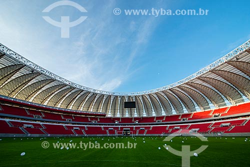  Interior do Estádio José Pinheiro Borda (1969) - mais conhecido como Beira-Rio - após as reformas para a Copa do Mundo no Brasil  - Porto Alegre - Rio Grande do Sul (RS) - Brasil