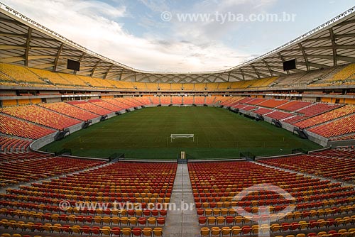  Interior da Arena da Amazônia Vivaldo Lima (2014) após as reformas para a Copa do Mundo no Brasil  - Manaus - Amazonas (AM) - Brasil