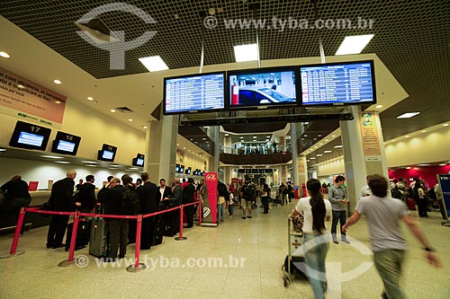  Saguão e painéis informativos no Aeroporto Santos Dumont  - Rio de Janeiro - Rio de Janeiro (RJ) - Brasil