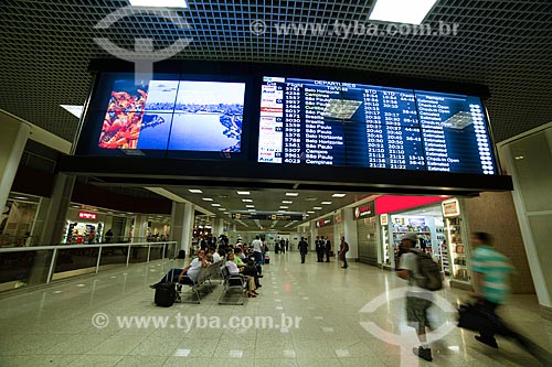  Saguão e painéis informativos no Aeroporto Santos Dumont  - Rio de Janeiro - Rio de Janeiro (RJ) - Brasil