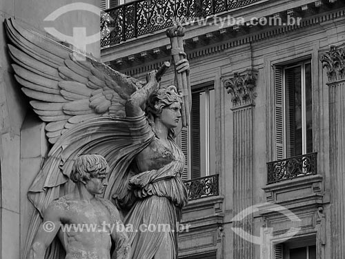  Detalhe de estátua do Palais Garnier (Ópera Garnier) - 1875  - Paris - Paris - França