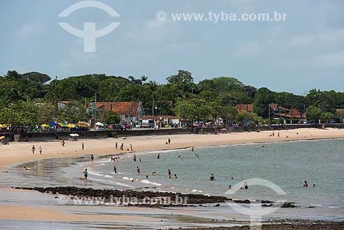  Vista da praia fluvial no bairro de Murumbira - Ilha do Mosqueiro  - Belém - Pará (PA) - Brasil