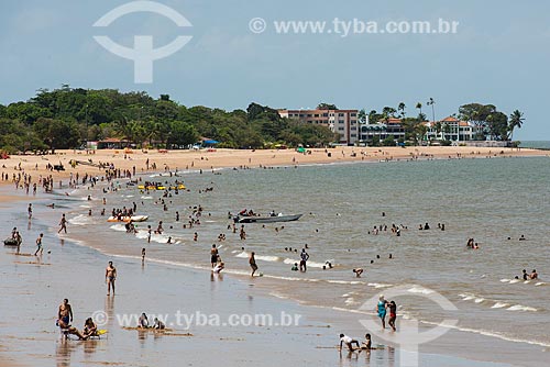  Vista da praia fluvial no bairro de Murumbira - Ilha do Mosqueiro  - Belém - Pará (PA) - Brasil