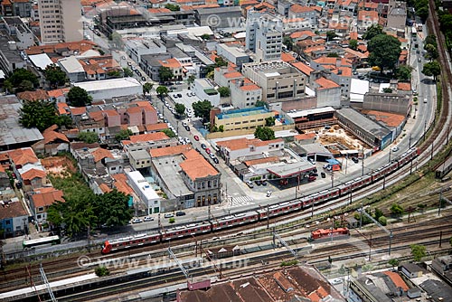  Foto aérea de trem da CPTM próximo ao bairro da Lapa  - São Paulo - São Paulo (SP) - Brasil