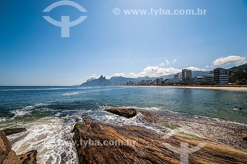  Praia de Ipanema com o Morro Dois Irmãos ao fundo  - Rio de Janeiro - Rio de Janeiro (RJ) - Brasil