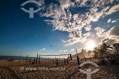  Praia de Ipanema com o Morro Dois Irmãos ao fundo  - Rio de Janeiro - Rio de Janeiro (RJ) - Brasil