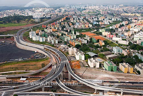  Foto aérea das obras próximas à Arena Corinthians na Rua Doutor Luís Aires  - São Paulo - São Paulo (SP) - Brasil