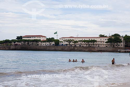  Vista do antigo Forte de Copacabana (1914-1987), atual Museu Histórico do Exército - a partir da Praia de Copacaba  - Rio de Janeiro - Rio de Janeiro (RJ) - Brasil