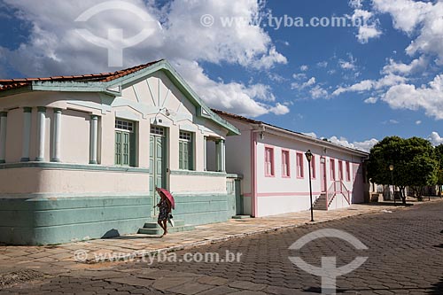  Fachada de casarios na Rua Direita  - Pirenópolis - Goiás (GO) - Brasil
