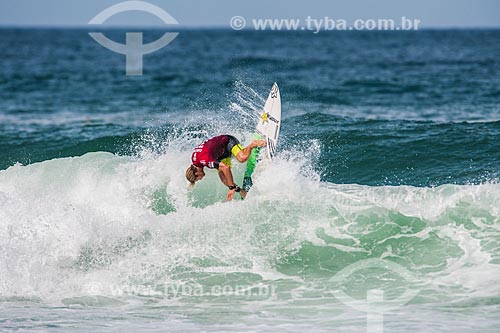  Campeonato mundial de surf (World Surf League) - Etapa Rio Pro - Bede Durbidge surfando  - Rio de Janeiro - Rio de Janeiro (RJ) - Brasil