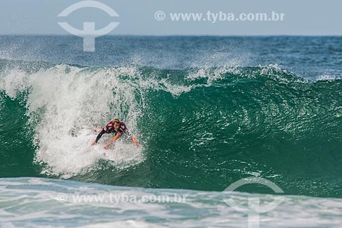  Campeonato mundial de surf (World Surf League) - Etapa Rio Pro - Josh Kerr surfando  - Rio de Janeiro - Rio de Janeiro (RJ) - Brasil