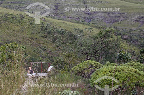  Vista do Mirante das Andorinhas no Parque Estadual da Serra dos Pireneus  - Pirenópolis - Goiás (GO) - Brasil