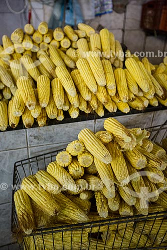  Detalhe de milhos à venda no Mercado Municipal Carlos de Pina  - Anápolis - Goiás (GO) - Brasil