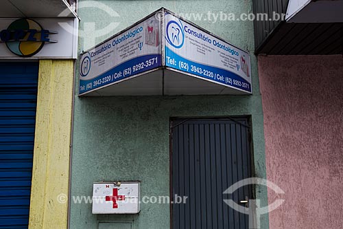  Caixa de coleta de lixo hospitalar de clínica particular na Rua Barão do Rio Branco  - Anápolis - Goiás (GO) - Brasil
