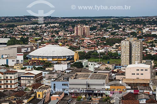  Vista da cidade de Anápolis com Ginásio Internacional Newton de Faria  - Anápolis - Goiás (GO) - Brasil