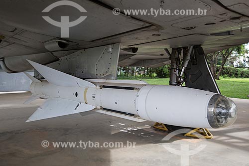  Detalhe de míssil em avião Caças Mirage III na Base Aérea de Anápolis (BAAN)  - Anápolis - Goiás (GO) - Brasil