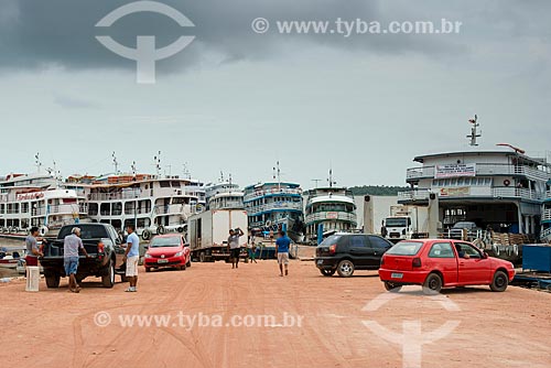  Barcos atracados no Porto de Santarém  - Santarém - Pará (PA) - Brasil