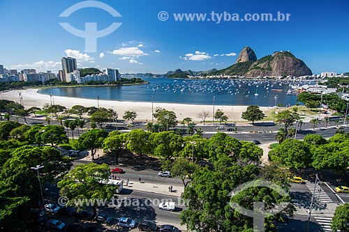  Vista da Enseada de Botafogo com o Pão de Açúcar ao fundo  - Rio de Janeiro - Rio de Janeiro (RJ) - Brasil