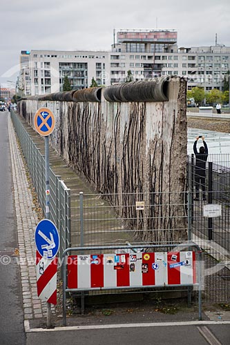  Parte do Muro de Berlim ainda de pé  - Berlim - Berlim - Alemanha